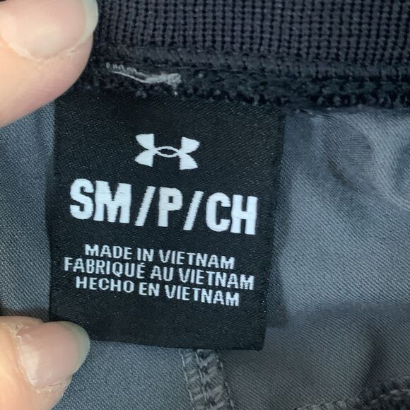 Under Armour Pants Mens Small Black Camo UA Elite Cargo Athletic Drawstring - Picture 3 of 8